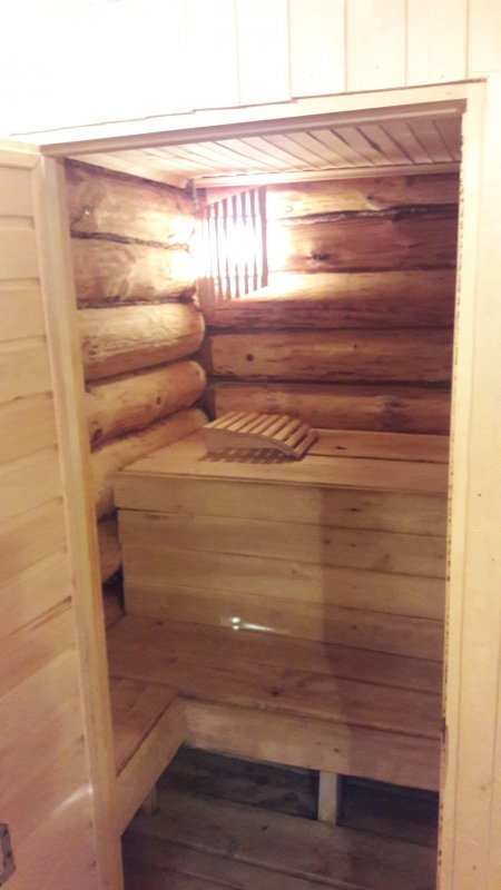 Предбанник в бане в деревне