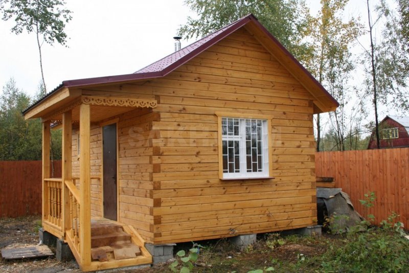 Баня 4х4 м из бруса 10х15 проект