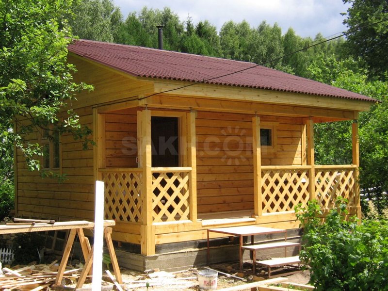 Деревянная баня из бруса