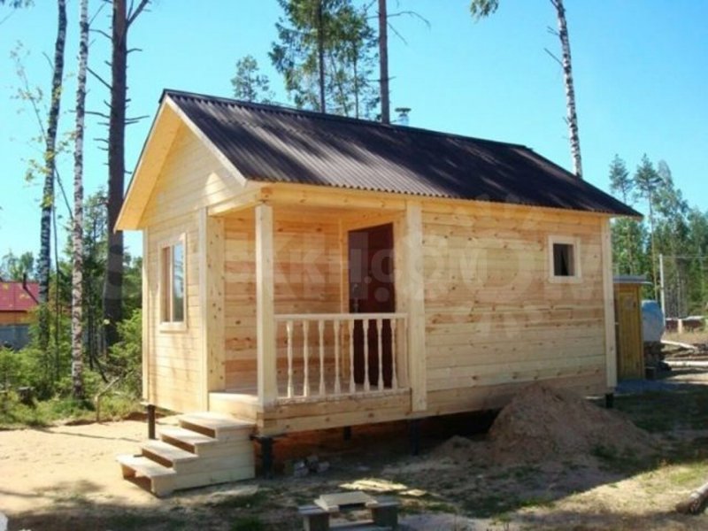 Баня на даче из бруса