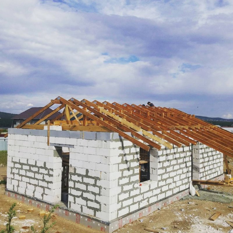 Постройка бани из керамзитобетонных блоков
