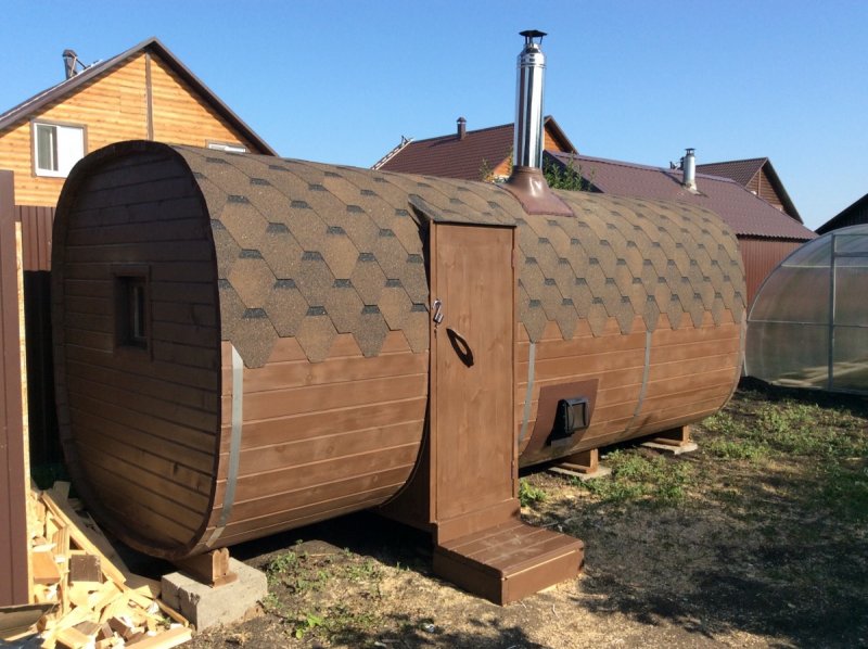 Баня бочка Квадро 3,5м