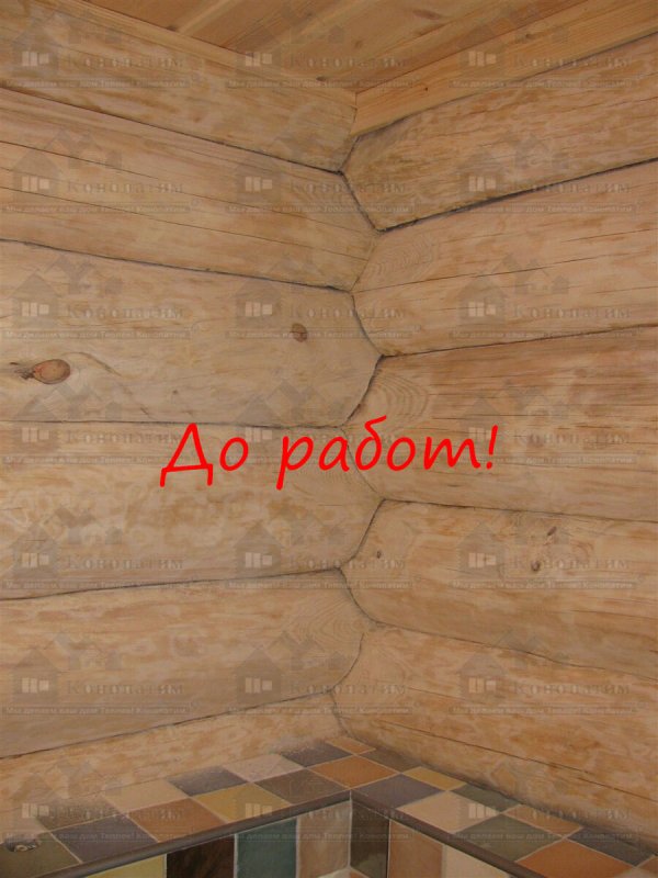 Конопатить брус баня