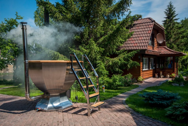 Беседка с купелью