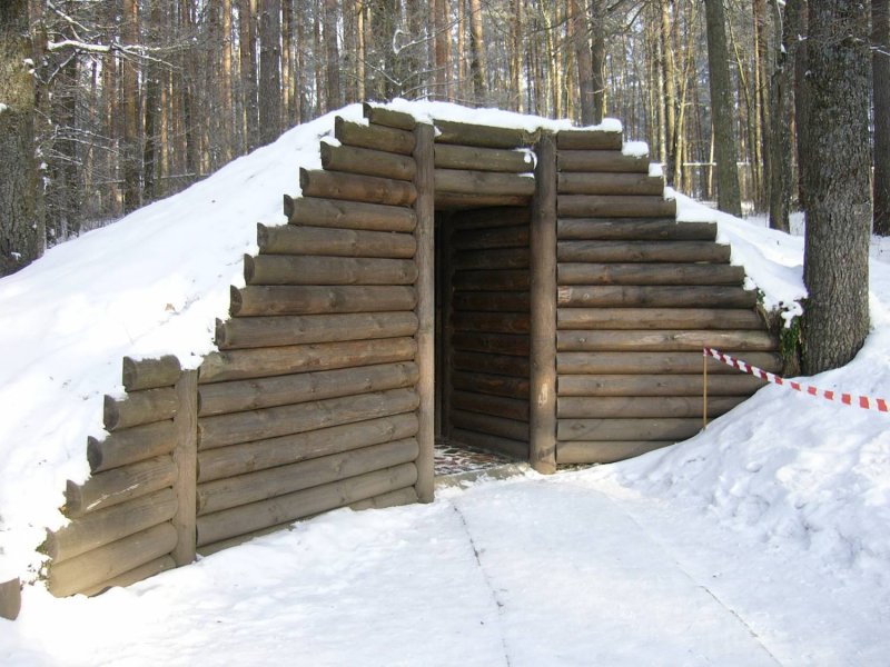 Блиндаж зимой