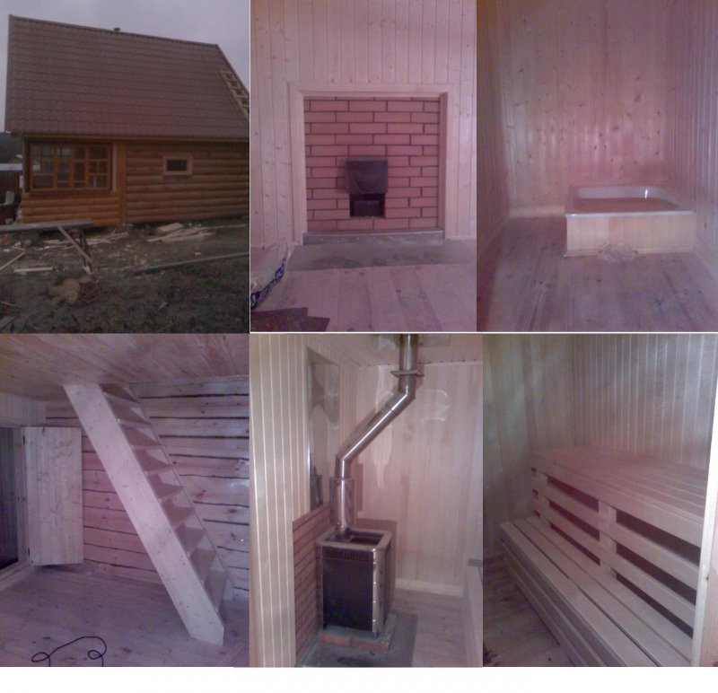 Отделка бани 5х3