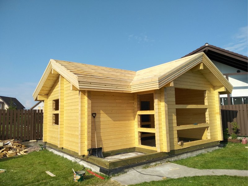 Баня с профилированного бруса 150*150