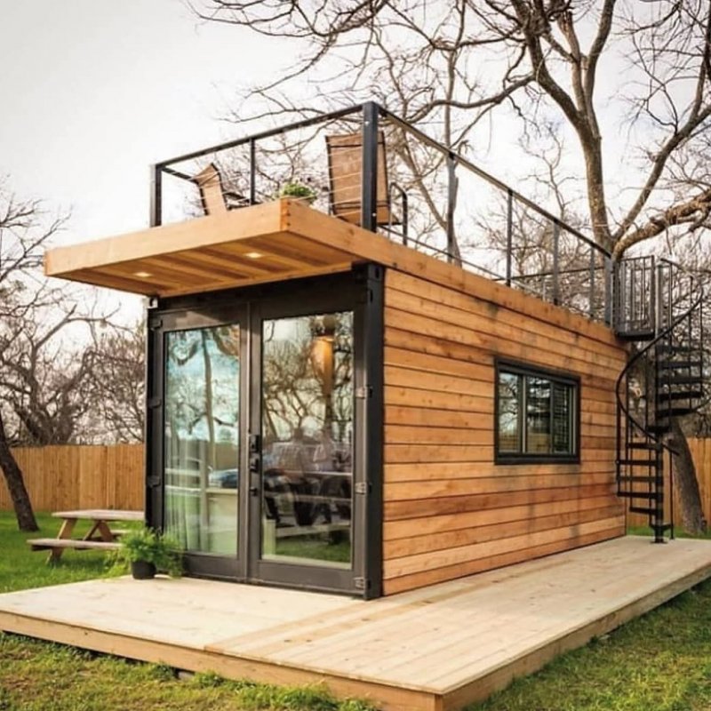 Tiny House с односкатной крышей