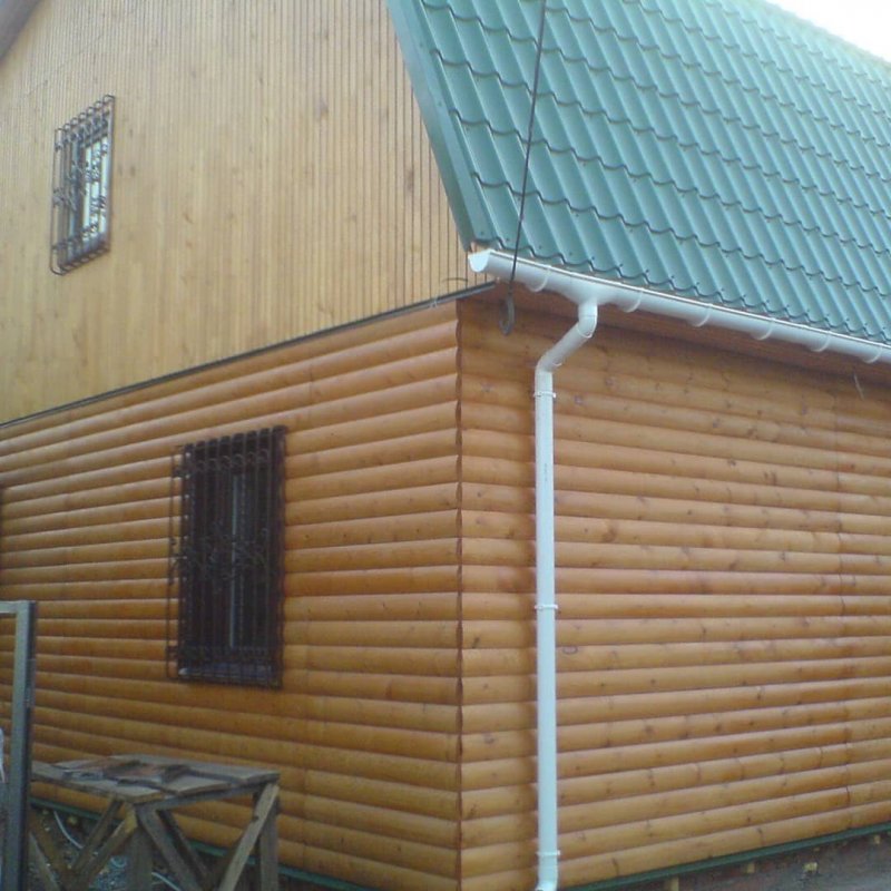 Обшивка бани блок хаусом