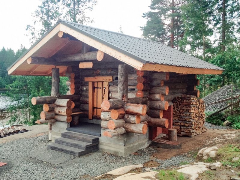 Рубленная баня кело
