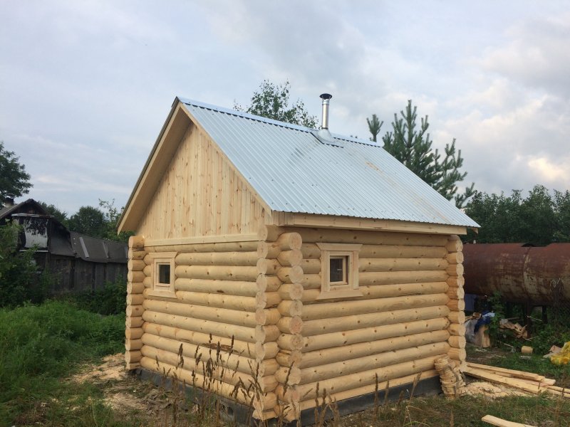 Баня 4х4 из бревна