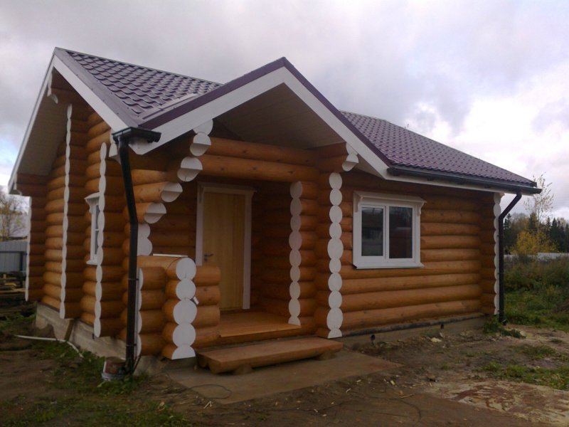 Баня из бревна цвет