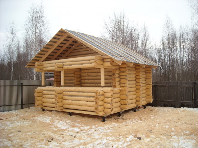 Срубы домов и бань
