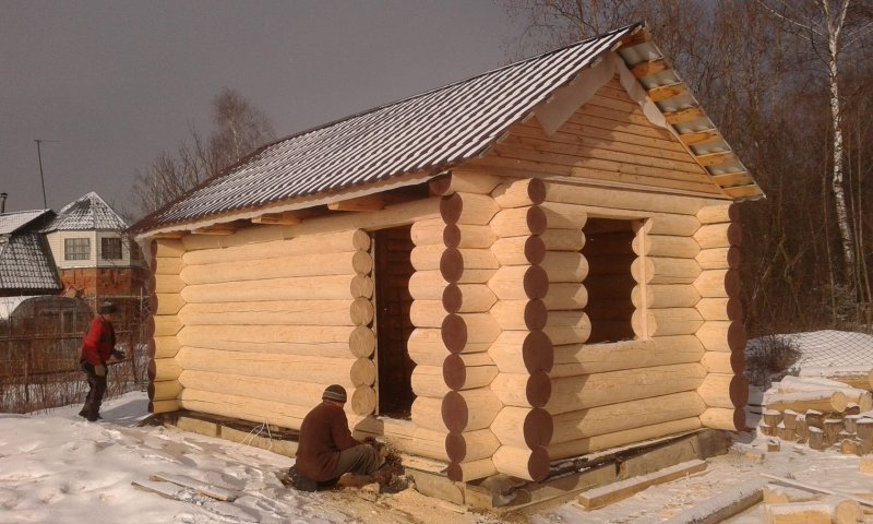 Сруб бани 3х4