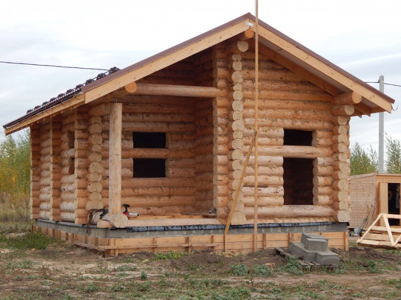 Дом баня сруб 6х8
