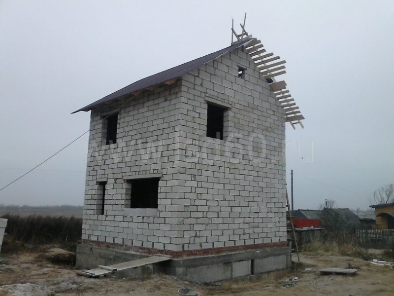 Домик из пеноблоков 6х6