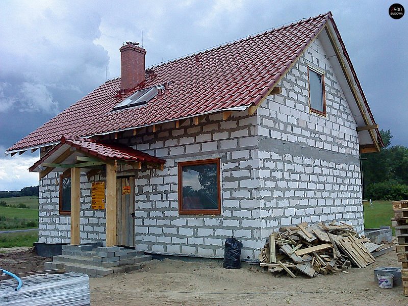 Дачный домик из газоблока