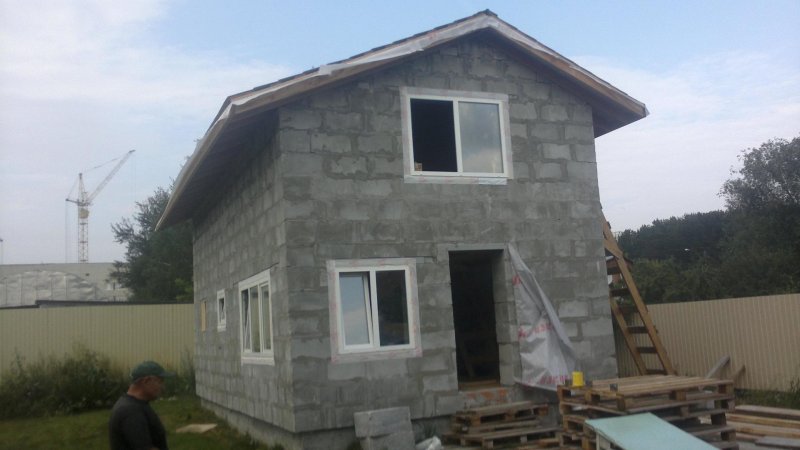 Бани 6 на 6 пеноблок