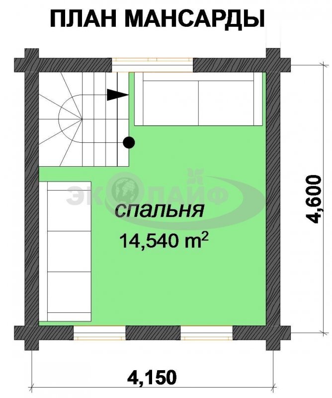 Проект бани 20 кв.м