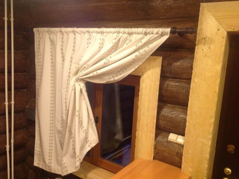 Занавески в предбанник