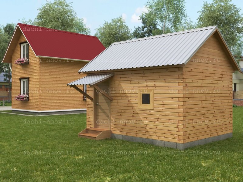 Планировка бани 6х2.5
