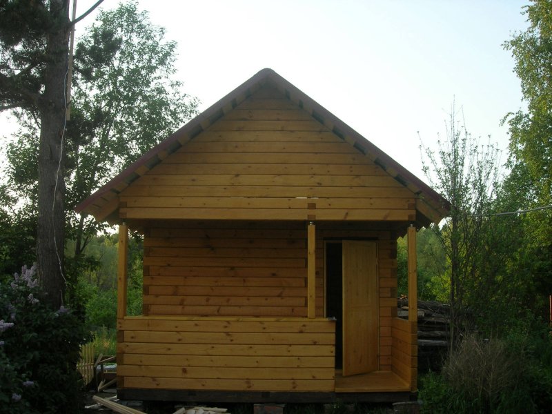 Баня 3 на 4 с террасой