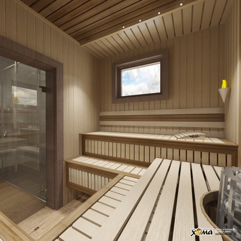 Интерьер парилки 3×3