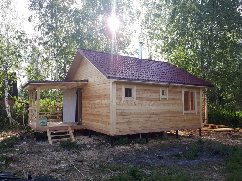 Баня 6х4 под ключ из бруса