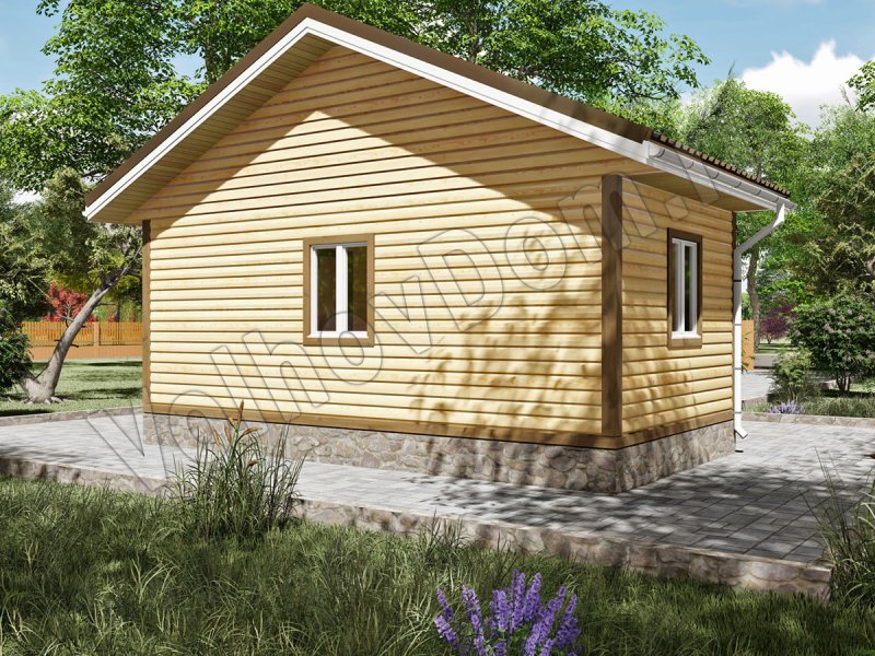 Баня из профилированного бруса 6х6