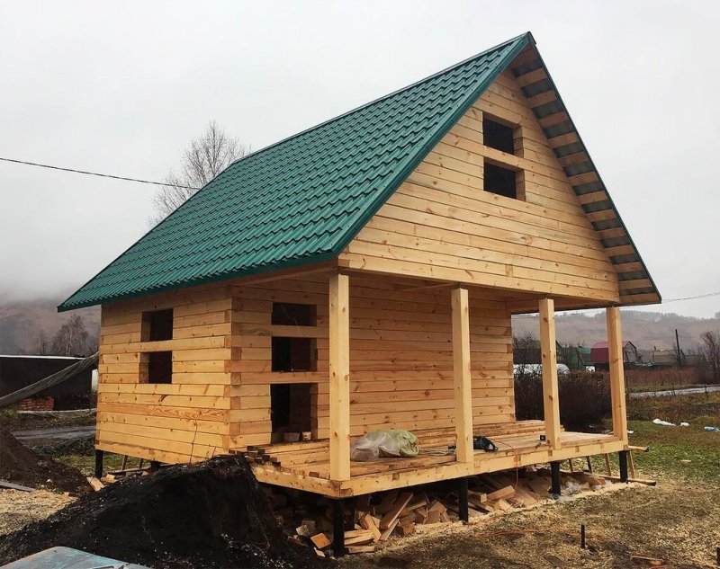 Дом баня 6х6 из бруса 150х150