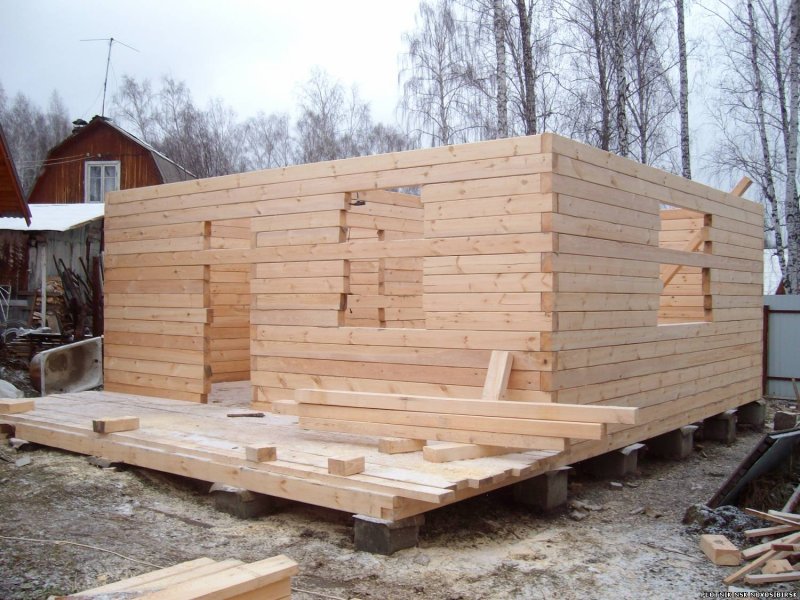 Баня из профилированного брус 100х100