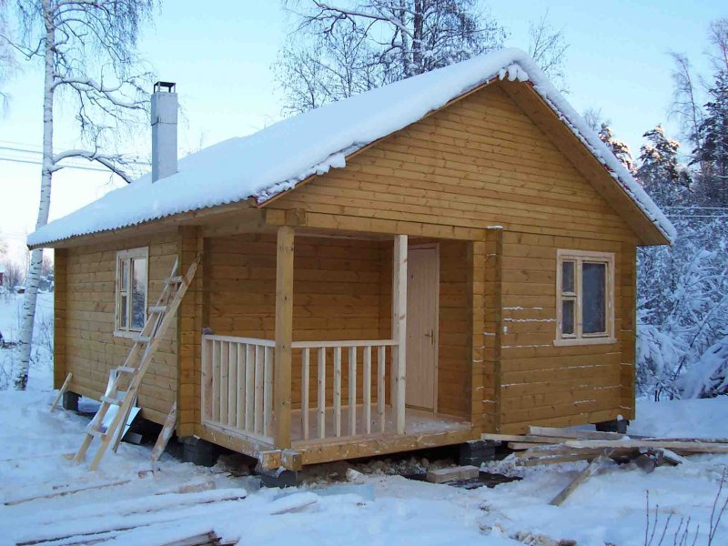 Баня из бруса своими руками