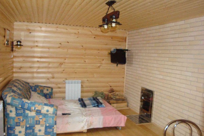 Отделка комнаты блок хаусом