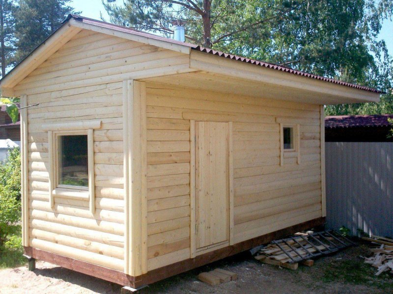 Каркасная баня 2.5х4