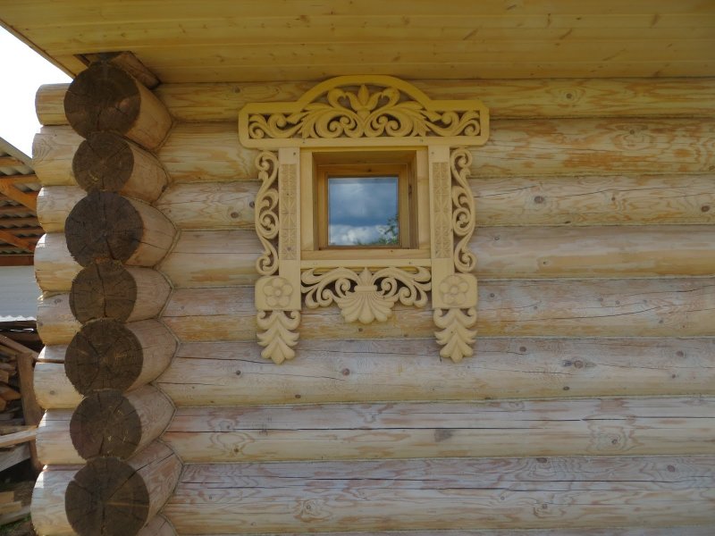 Резные наличники для бани