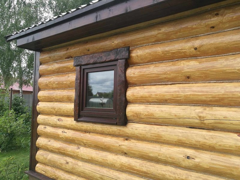 Наличники на окна в бане