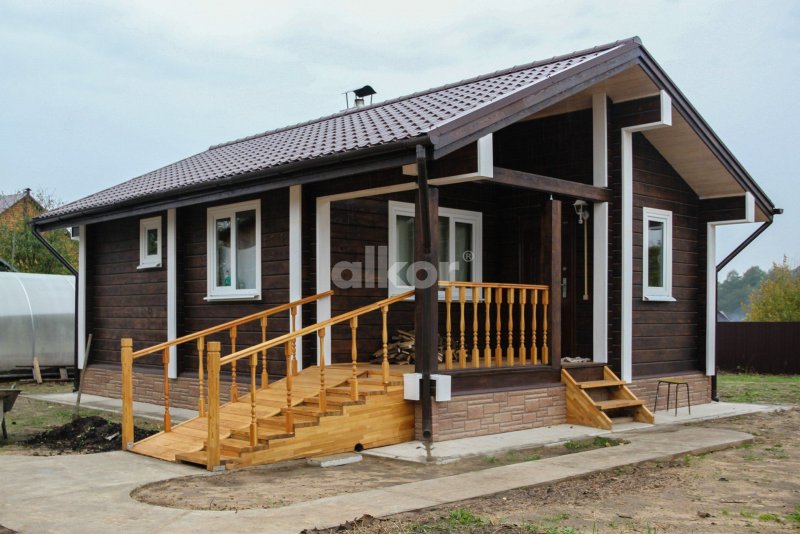 Баня цвет палисандр