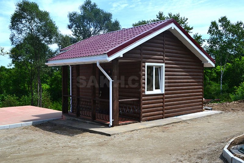 Отделка бани снаружи