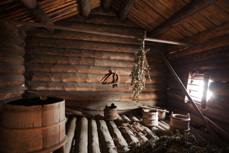 Старая деревенская баня