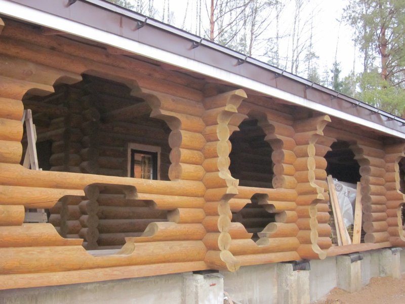Наружная отделка деревянной бани