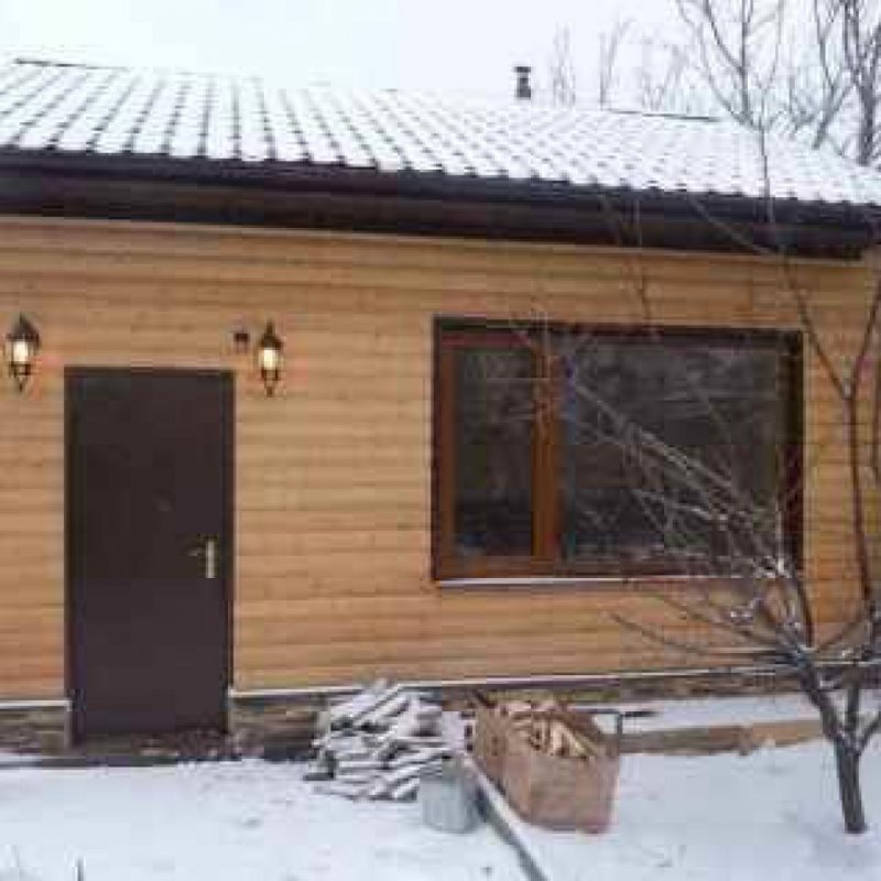 Отделка бань снаружи