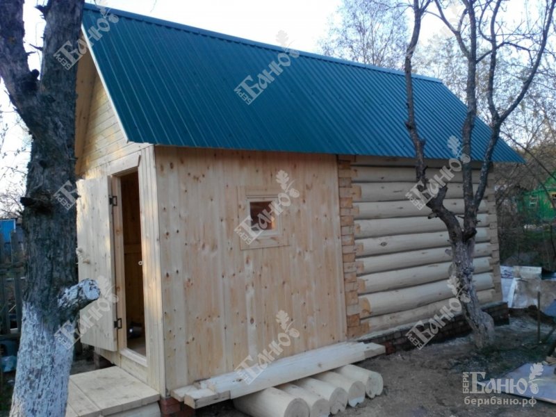 Баня 3х3 с предбанником 2х3