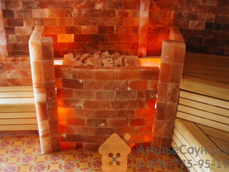 Соляная парилка гималайская соль