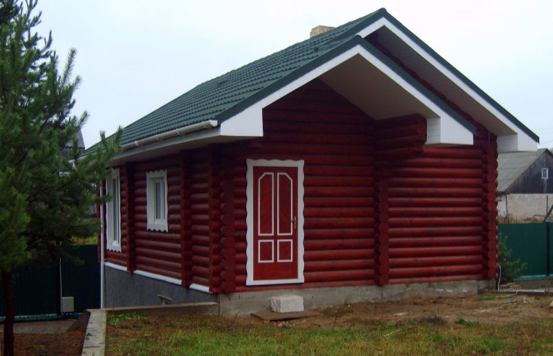 Покрасить баню снаружи