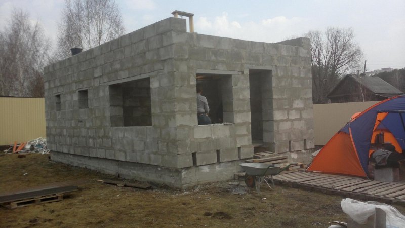 Баня из блоков 4х5.5