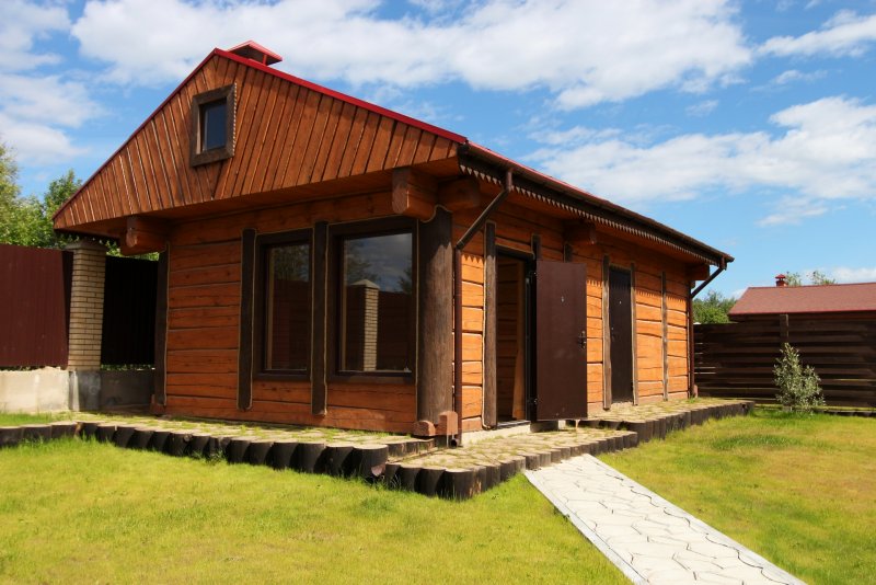 Красивые бани снаружи