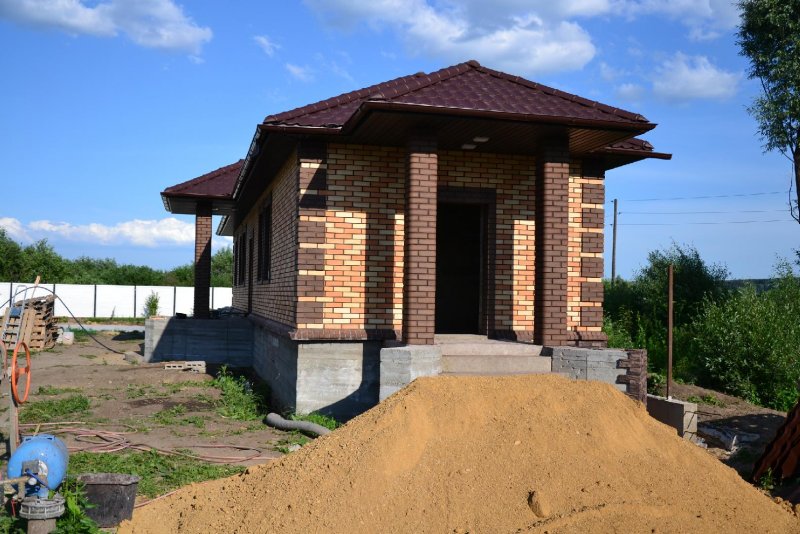 Баня из кирпича 6х6