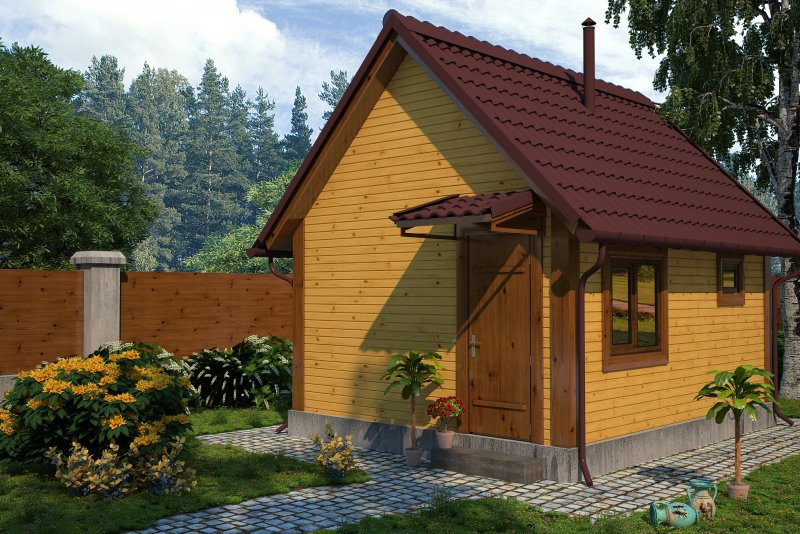 Баня из кирпича