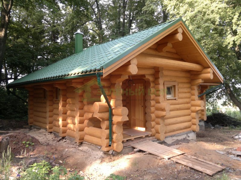 Баня из бревна