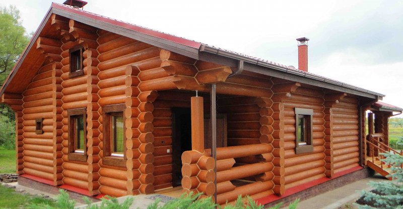 Баня из бревна цвет